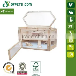 DFPets DFH002 Wood Animal Pet Hamster Cage thumbnail-1