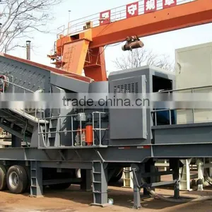 300-1000 Tpd Tire Type Mobile Crushing and Screening Plant thumbnail-1