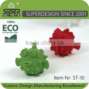 Fish Shape Rubber Dog Toys Ball thumbnail-3