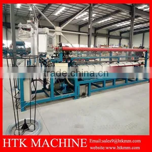 HTK Factory Full Automatic Galvanized Chain Link Fence Making Machine thumbnail-2