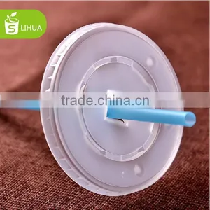 Custom Clear Plastic PS Flat Lids for Paper Cup China Manufactory Price thumbnail-3
