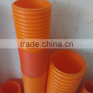 90mm-250mm Orange Modified PP Pipe Polypropylene Corrugated Conduit Pipe thumbnail-3