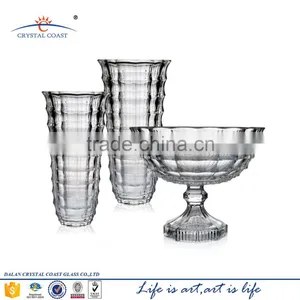 Clear Transparent Glass Flower Vase for Wedding Table Decoration With High Quality thumbnail-1