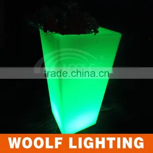 Charming Garden Square Waterproof LED Lighting Glow Flower Pot thumbnail-4