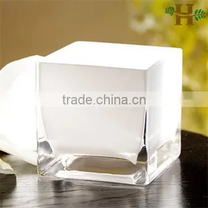 High Quality Black and White Square Glass Vases thumbnail-4