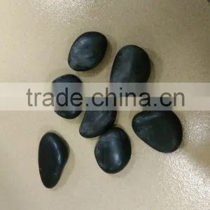 2016 Hotsale Landscape Decoration Small Cobblestone Black Decorative Stone in China thumbnail-2
