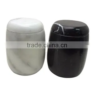Classic Home Decoration Carrara Marble Jar for Storage thumbnail-1