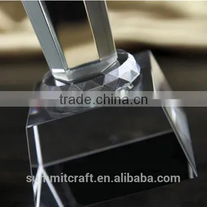 Clear Crystal Sport Trophy Badminton Trophy thumbnail-5