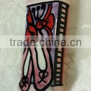 Antique Ceramic Ballet Slippers Mezuzah thumbnail-2
