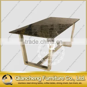 2017 Stainless Steel Dining Table Designs Foshan Shunde Furniture thumbnail-2