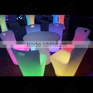 Plastic Material and Commercial Furniture General Use Glowing Dining Tables thumbnail-2