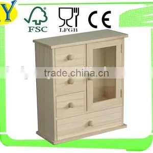 Small Cabinet, Wood Mirror Cabinet, Simple Cabinet thumbnail-1