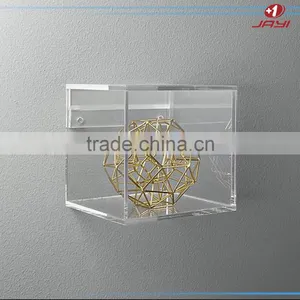 Cost Effective Handmade Wall Mounted Acrylic Book Shelf Clear Acrylic Shelf Dividers thumbnail-2