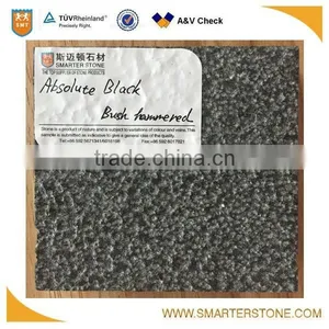 Bush Hammered Surface Mongolian Basalt Absolute Black Stone thumbnail-1