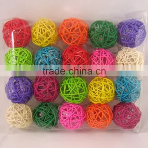 Rattan Ball String Light thumbnail-1