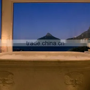 Home Decoration High Quality Luxury White Marble Honeymoon Bathtub thumbnail-3