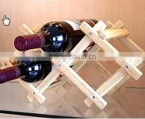 Wooden Wine Bottle Stand-creative Wooden Rack thumbnail-6