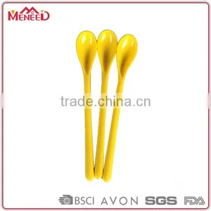 Summer Used Yellow Color Cool Time Ice Cream Plastic Spoon thumbnail-1