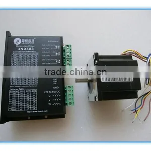 Leadshine 3 Phase Stepper Motor 573S09 and Stepper Driver 3ND583 for x Axis of 1390 1290 9060 Machine thumbnail-1