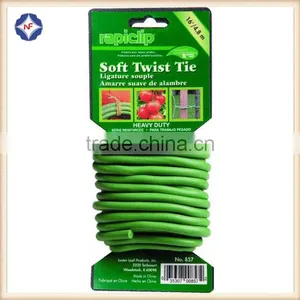Flexible Green Plastic Garden Plant Soft Twist Tie for Gardening thumbnail-2