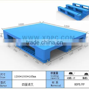 Flat Face Three Runners Strong Pallet PLASTIC PALLET thumbnail-1