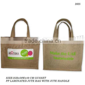 Promotional Jute Bag With Jute Self Handle thumbnail-1