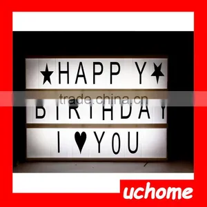 UCHOME Led Slim Light Box Photo Movie Cinema Light Box Cinematic Letters Light Box thumbnail-1