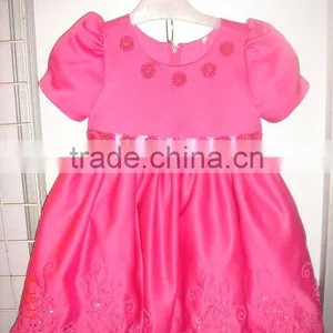 Baby Girl Pink Dress Girl Dress Factory Summer Wear Dress thumbnail-1