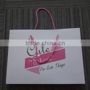 2017 China Hot Sales Custom Gift Paper Bags With Round Handles thumbnail-2