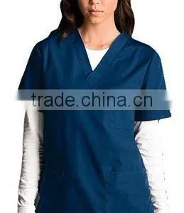 Wholesale Custom Made V-neck Scrub Top And Pants For Docter Wear BSOP-6517 thumbnail-6