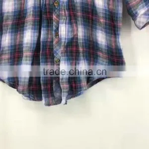 Ladies Stocklots Latest Designs Cotton Check Shirt thumbnail-4