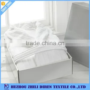 Hot Sale White 100% Cotton Terry Hotel Robe, Luxury Bath Robe thumbnail-4