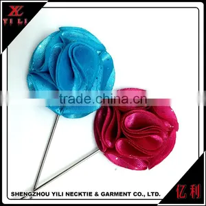 Stock Felt Flower Men's Lapel Pin,brooch Metal Crafts for Men thumbnail-5