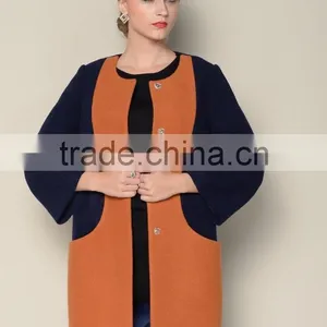 Popular o Neck Fashionable Multicolored Womens Clothing Fall 2015 Winter Fur Coat thumbnail-2