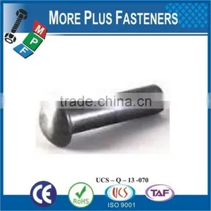 Made in Taiwan Aluminum Copper Solid Steel Plain Round Head Rivet thumbnail-4