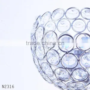Hot Sale Crystal Candleholders Wedding Table Decorations JKC-002 thumbnail-2