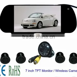 Auto Parts Car Mirror, 7"TFT-LCD Mirror With Touch Button(CE,ROHS) thumbnail-1