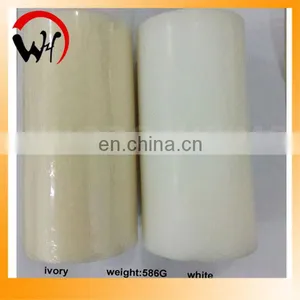 6 Inch White Pillar Candle thumbnail-1
