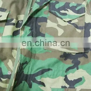 Hot Sale Army Woodland Camouflage Military Army M65 Jacket thumbnail-6