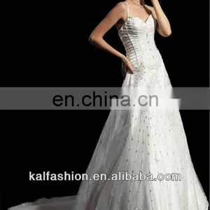 EB708 Spaghetti Strap With Heavy Beading Dress thumbnail-1