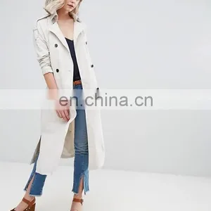 New Women Fashion Long Jacket With Pocket and Hat Ladies Winter Pictures Dust Coats thumbnail-1
