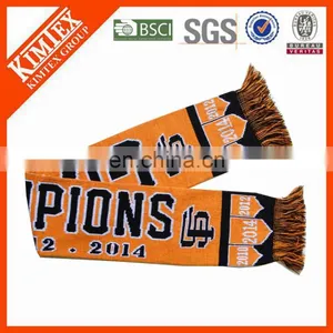 Embroidery Jacquard Stripe Pattern Style Knitted Scarf thumbnail-2