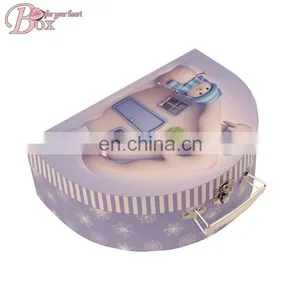 Chidren Cardboard Snowman Pattern Cute Paper Suitcase thumbnail-5