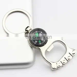 Multifunctional Foot Shape Beer Bottle Opener Keychain With Compass thumbnail-3