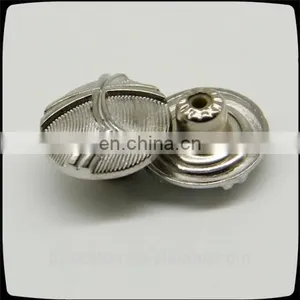 Garment Accessories, Nickel Zinc Alloy Embossing Logo Tack Button for Clothing thumbnail-1