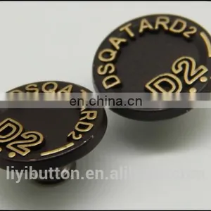 Whole Sales Fancy Custom Metal Embossed Logo Button for Jeans thumbnail-3