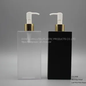 300ml Rectangle PETG Plastic Empty Cosmetic Bottle for Packaging Face Care Toner thumbnail-3
