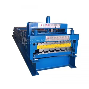 Dixin Color Steel Metal Roof Galvanized Roofing and Wall Panel Sheet Double Layer Profile Cold Roll Forming Machine thumbnail-1