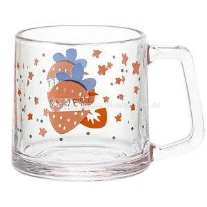Wholesale Customized Glass Mug With Handle thumbnail-1