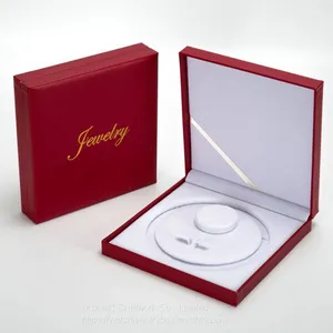 Factory Wholesale Customization Pearl Necklace Jewelry Box Jewelry Ring Necklace and Bracelet Packaging Box thumbnail-1